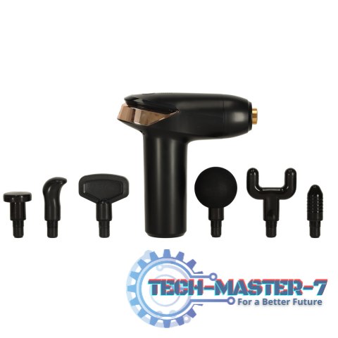Pistolet do masażu masażer do pleców ciała mini LED 6w1 Pistolet do masażu masażer do pleców ciała mini LED 6w1