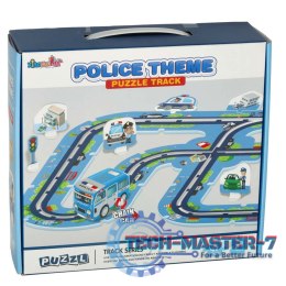 Tor samochodowy puzzle policja pojazdy miasto 47 elementów