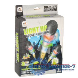 Wyrzutnia rakiet piankowych Power launcher rocket LED rakiety piankowe x3