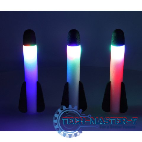 Wyrzutnia rakiet piankowych Power launcher rocket LED rakiety piankowe x3 Wyrzutnia rakiet piankowych Power launcher rocket LED rakiety piankowe x3