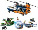 Klocki City 60437 Helikopter badaczy dżungli w bazie