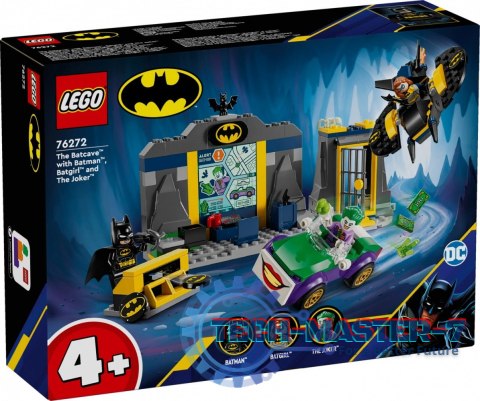 Klocki Super Heroes 76272 Jaskinia Batmana z Batmanem, Batgirl i Jokerem