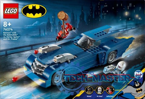 Klocki Super Heroes 76274 Batman z batmobilem kontra Harley Quinn i Mr. Freeze Klocki Super Heroes 76274 Batman z batmobilem kontra Harley Quinn i Mr. Freeze