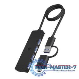Hub IB-HUB1424-C3 4-Port USB Typ-A, złącze Typ-C/A