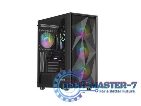 Obudowa Genesis Diaxid 605 ARGB MIDI TOWER USB-C Czarna