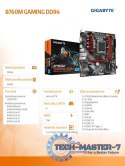 Płyta główna B760M GAMING DDR4 s1700 2DDR4 DP/HDMI mATX