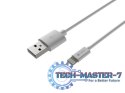 Kabel Lightning (M)->USB-A(M) 2m MFI Prati Biały