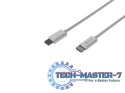 Kabel Lightning (M)->USB-C(M) 1m MFI Prati Biały