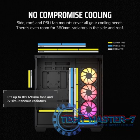 Obudowa 3500X ICUE LINK RGB TG Mid-Tower czarna Obudowa 3500X ICUE LINK RGB TG Mid-Tower czarna