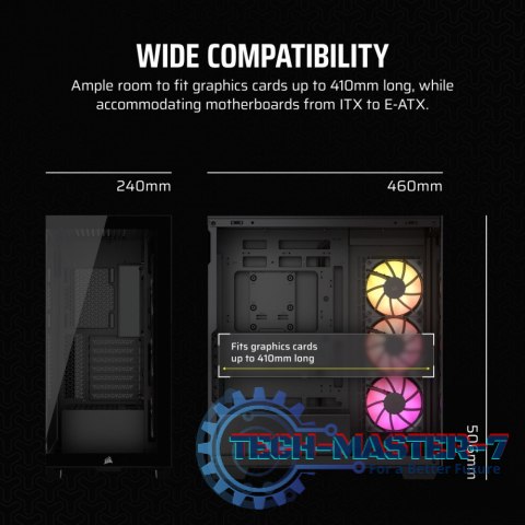 Obudowa 3500X ICUE LINK RGB TG Mid-Tower czarna Obudowa 3500X ICUE LINK RGB TG Mid-Tower czarna