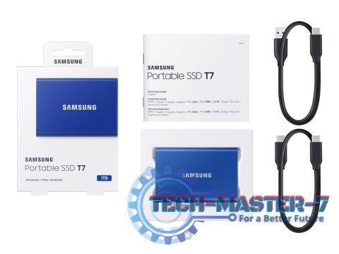 Dysk twardy zewnętrzny SAMSUNG T7 1 TB MU-PC1T0H/WW Dysk twardy zewnętrzny SAMSUNG T7 1 TB MU-PC1T0H/WW