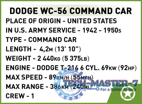 Klocki Dodge WC-56 Command Car Klocki Dodge WC-56 Command Car