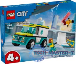LEGO 60403 City - Karetka i snowboardzista