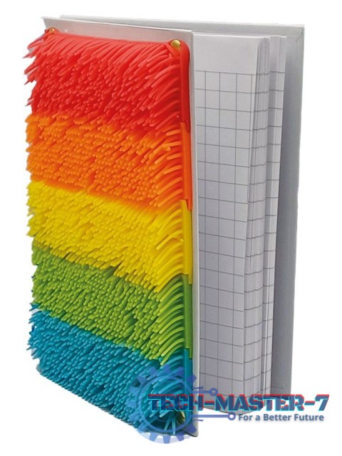 Notes sensoryczny multikolor z frędzlami Notes sensoryczny multikolor z frędzlami