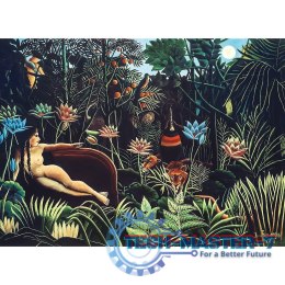 Puzzle drewniane 200 elementów Sen Henri Rosseau