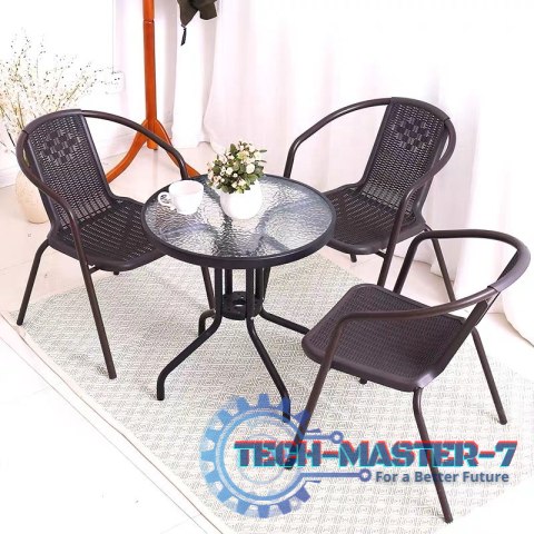 Stolik ogrodowy 60 cm szkło hartowane stół na ogród taras balkon MultiGarden MULTI GARDEN Stolik ogrodowy 60 cm szkło hartowane stół na ogród taras balkon MultiGarden MULTI GARDEN