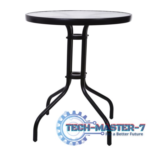 Stolik ogrodowy 60 cm szkło hartowane stół na ogród taras balkon MultiGarden MULTI GARDEN Stolik ogrodowy 60 cm szkło hartowane stół na ogród taras balkon MultiGarden MULTI GARDEN