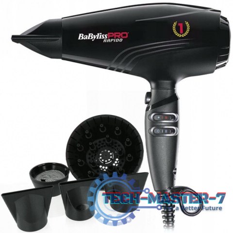 Suszarka do włosów BABYLISS BAB7000IE (2200W /Czarny )
