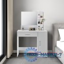 Toaletka kosmetyczna z lustrem nowoczesna biała ModernHome ModernHome