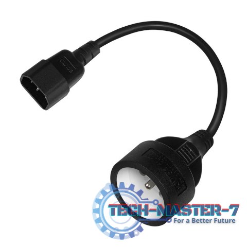 Adapter zasilania IEC C14 - CEE 7/5 (E) 15 cm SAVIO CL-180 Adapter zasilania IEC C14 - CEE 7/5 (E) 15 cm SAVIO CL-180