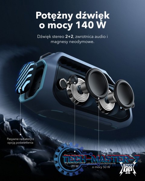 Głośnik Soundcore Boom 2 Plus Niebieski Głośnik Soundcore Boom 2 Plus Niebieski