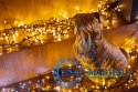 Inteligentne lampki LED Cluster 400 LED AWW girlanda, 6m, IP44, czarny przewód