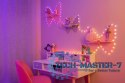 Inteligentne lampki dekoracyjne Strings USB-C (Candies) 100 LED RGB, serca, przezroczysty przewód, 6 m