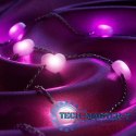 Inteligentne lampki dekoracyjne Strings USB-C (Candies) 100 LED RGB, serca, przezroczysty przewód, 6 m