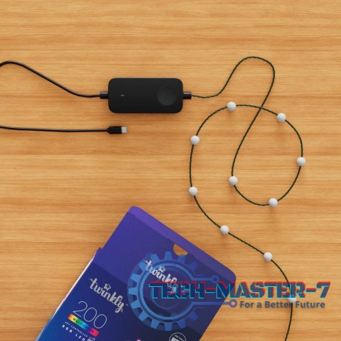 Inteligentne lampki dekoracyjne Strings USB-C (Candies) 200 LED RGB, perły, zielony przewód, 12 m Inteligentne lampki dekoracyjne Strings USB-C (Candies) 200 LED RGB, perły, zielony przewód, 12 m