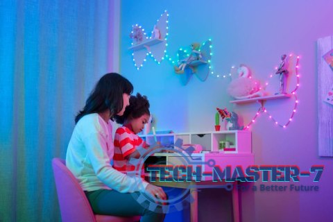 Inteligentne lampki dekoracyjne Strings USB-C (Candies) 200 LED RGB, serca, zielony przewód, 12 m Inteligentne lampki dekoracyjne Strings USB-C (Candies) 200 LED RGB, serca, zielony przewód, 12 m