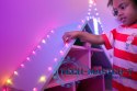 Inteligentne lampki dekoracyjne Strings USB-C (Candies) 200 LED RGB, serca, zielony przewód, 12 m