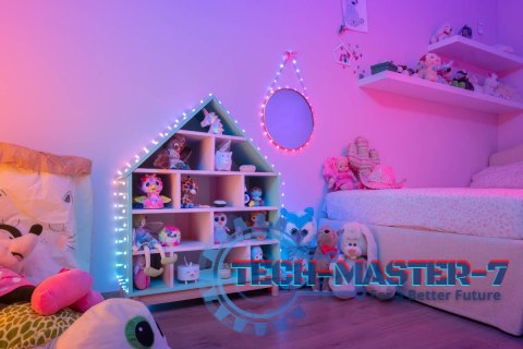 Inteligentne lampki dekoracyjne Strings USB-C (Candies) 200 LED RGB, serca, zielony przewód, 12 m Inteligentne lampki dekoracyjne Strings USB-C (Candies) 200 LED RGB, serca, zielony przewód, 12 m