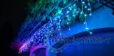 Inteligentne lampki sople Icicle 190 RGBW LED, 5x0,5 m, IP44, przezroczysty przewód