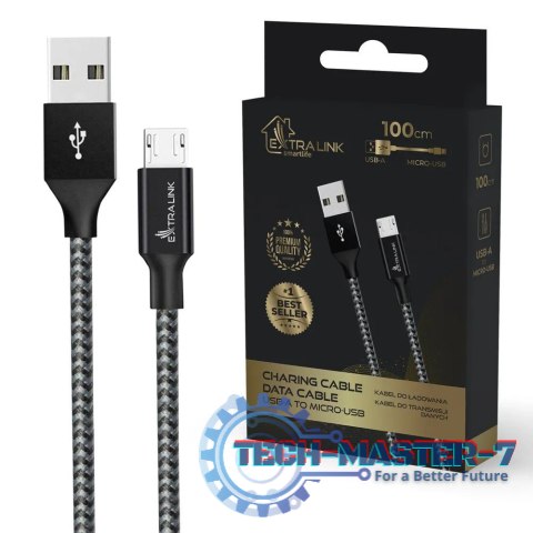 Kabel USB Typ-A do microUSB Smart Life 1m czarny
