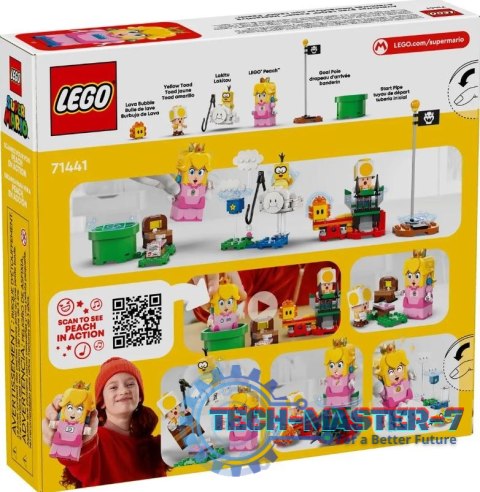 Klocki Super Mario 71441 Przygody z interaktywną figurką LEGO Peach Klocki Super Mario 71441 Przygody z interaktywną figurką LEGO Peach
