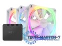Zestaw 3 Wentylatory NZXT F120 RGB Kontroler Biały