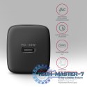 ACU-PD30 Ładowarka sieciowa PD 30W, 1x port USB-C, PD3.0/QC3.0/AFC/FCP/Apple Czarna