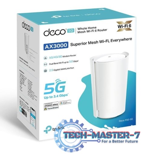 Brama sieciowa Deco 5G domowego systemu Mesh Wi-Fi 6 X50-5G(1-pak) AX3000 Brama sieciowa Deco 5G domowego systemu Mesh Wi-Fi 6 X50-5G(1-pak) AX3000