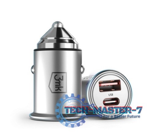 Ładowarka samochodowa 30W 1xUSB-C+USB-A PD Ładowarka samochodowa 30W 1xUSB-C+USB-A PD