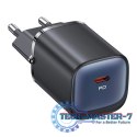 Ładowarka sieciowa 30W GaN USB-C Fast charging Czarna
