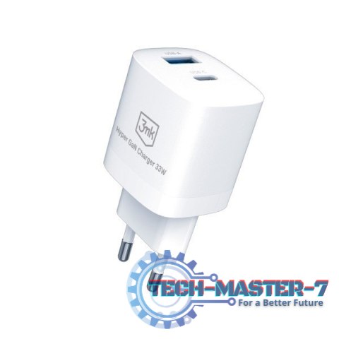 Ładowarka sieciowa 33W 1xUSB-C + 1xUSB-A GaN PD Ładowarka sieciowa 33W 1xUSB-C + 1xUSB-A GaN PD