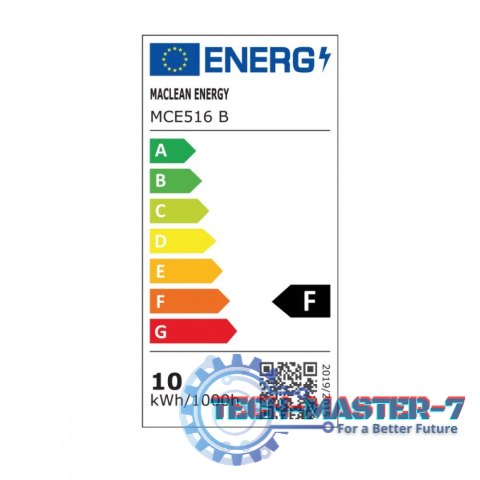 Lampa LED z czujnikiem ruchu MCE516 B 10W IP65 Lampa LED z czujnikiem ruchu MCE516 B 10W IP65