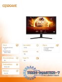 Monitor CQ32G4VE 31.5 cala Fast VA Zakrzywiony 180Hz HDMIx2 DP