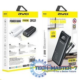 Powerbank 20000mAh P169K 22,5W USB-C+Lightning Kable / USB+USB-C