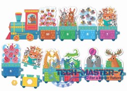 Puzzle Maxi układanka z dziurkami Ciuchcia