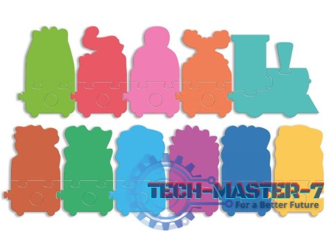 Puzzle Maxi układanka z dziurkami Ciuchcia Puzzle Maxi układanka z dziurkami Ciuchcia