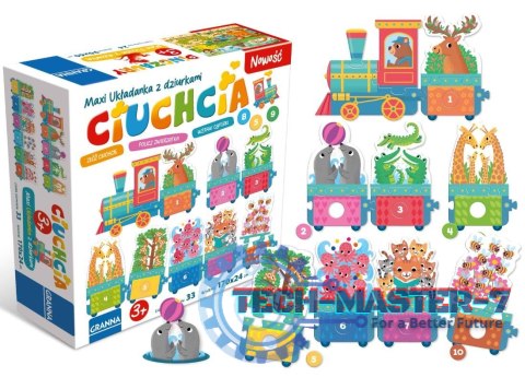 Puzzle Maxi układanka z dziurkami Ciuchcia Puzzle Maxi układanka z dziurkami Ciuchcia