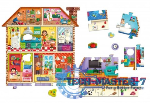 Puzzle Maxi układanka z dziurkami Mój dom Puzzle Maxi układanka z dziurkami Mój dom