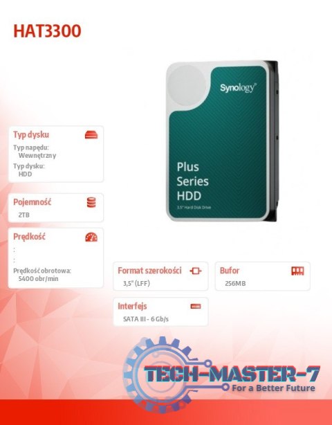 Dysk HDD SATA 3,5 cala 2TB HAT3300-2T Dysk HDD SATA 3,5 cala 2TB HAT3300-2T