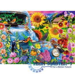 Puzzle 1000 elementów Premium Plus Quality Wiejska Sielanka: Śpiewające ptaki